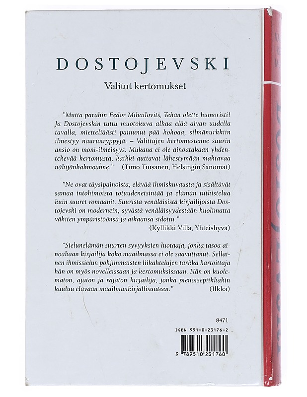 Valitut kertomukset - Dostojevski, F. M. - Romaanit ja novellit - 10105525456 - 1