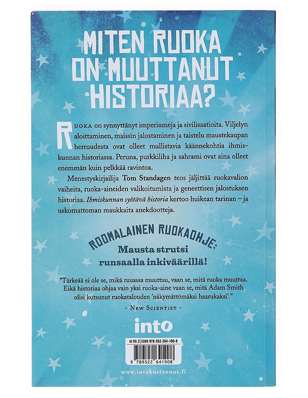 Ihmiskunnan syötävä historia - Standage, Tom - Historiakirjat - 10105525459 - 1