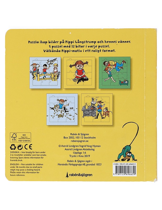 Pippi Långstrump - Lindgren , Astrid ; Nyman , Ingrid Vang   - Lastenkirjat - 10105525466 - 1