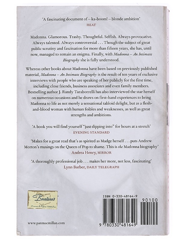 Madonna an Intimate Biography - J. Randy Taraborrelli - Elämäkerrat ja muistelmat - 10105525544 - 1