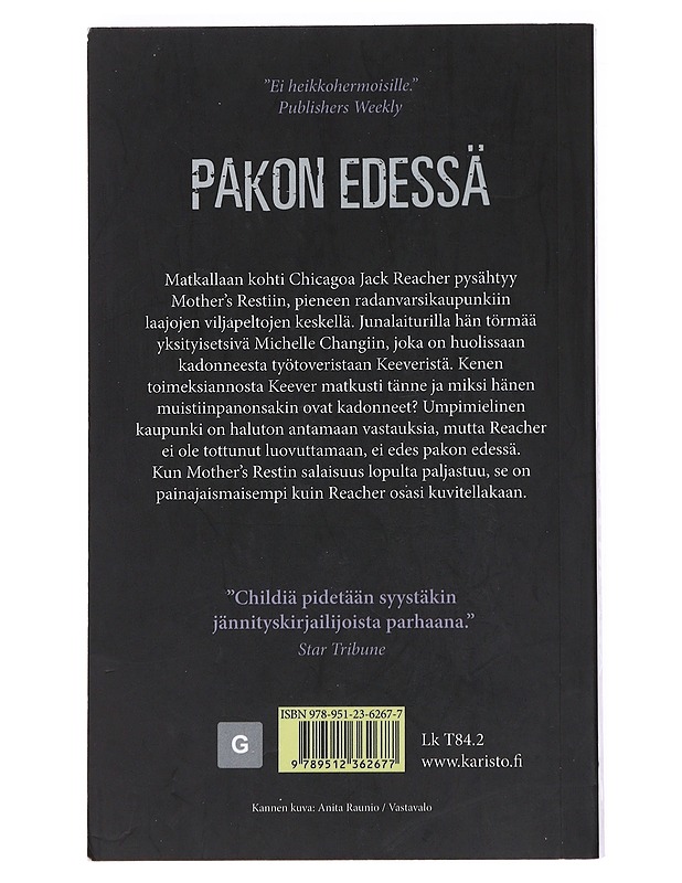 Pakon edessä - Child, Lee - Jännitys ja dekkarit - 10105525550 - 1