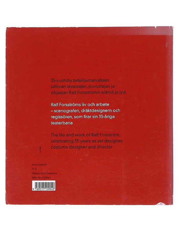 Ralf. Ralf Forsström scenografi - Harri Kalha - Elämäkerrat ja muistelmat - 10105525551 - 1