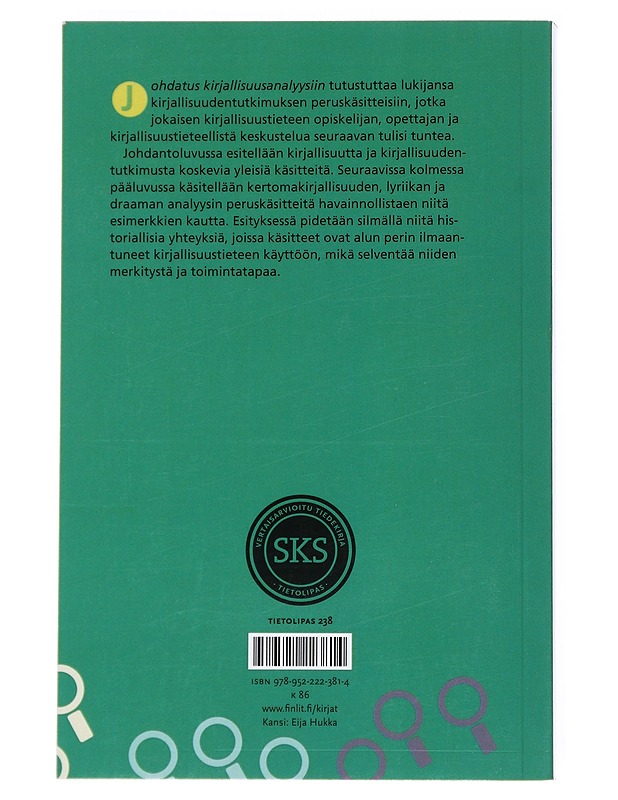 Johdatus kirjallisuusanalyysiin - Mäkikalli ja Steinby - Tietokirjat ja oppaat - 10105525564 - 1
