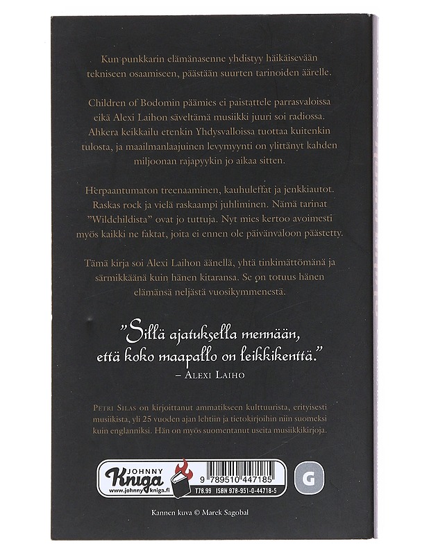 Alexi Laiho : kitara, kaaos & kontrolli - Petri Silas - Elämäkerrat ja muistelmat - 10105525633 - 1