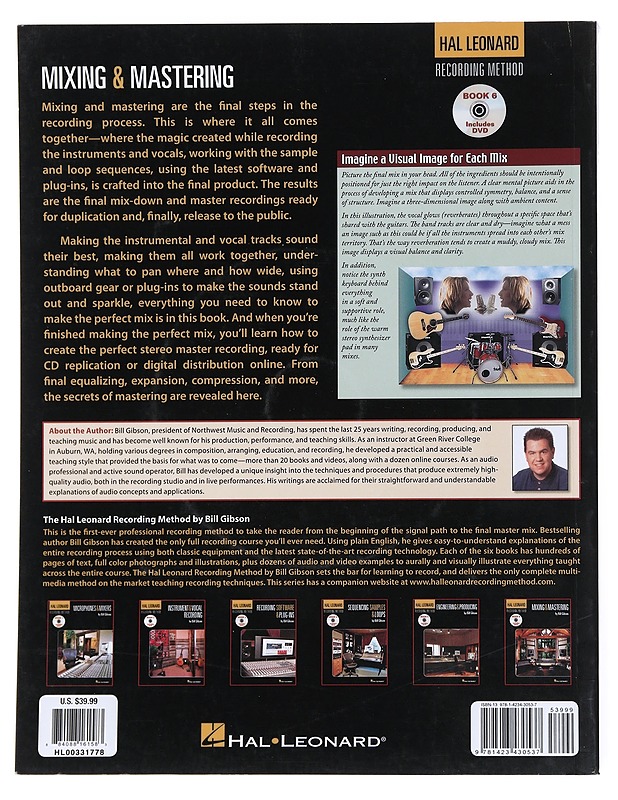 Mixing and Mastering - Gibson , Bill  - Tietokirjat ja oppaat - 10105525783 - 1