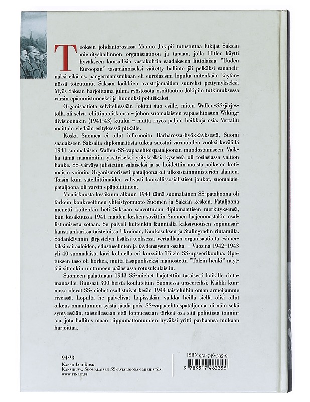 Hitlerin Saksa ja sen vapaaehtoisliikkeet  - Mauno Jokipii - Historiakirjat - 10105525794 - 1