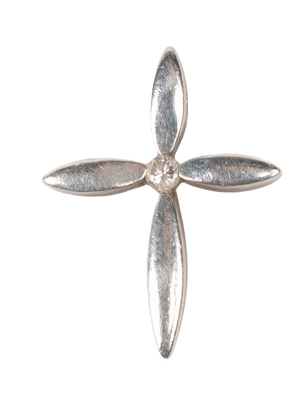 Hopeinen ristiamuletti - Askartelu - 10105525800 - 0