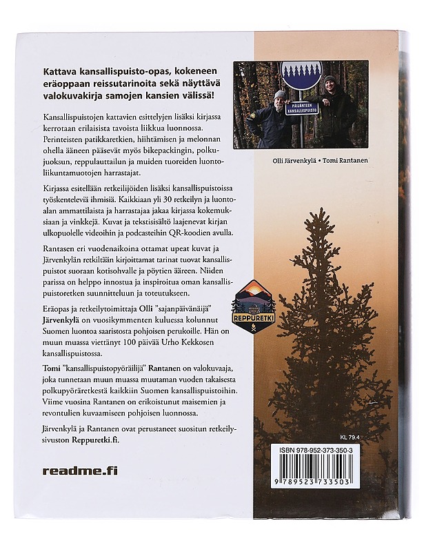 Reppuretki kansallispuistoon - Järvenkylä, Olli - Tietokirjat ja oppaat - 10105525814 - 1