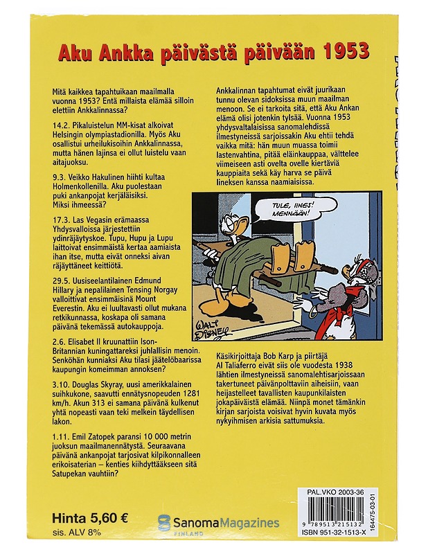 Aku Ankka päivästä päivään 1953 - Karp, Bob - Sarjakuvat - 10105525819 - 1