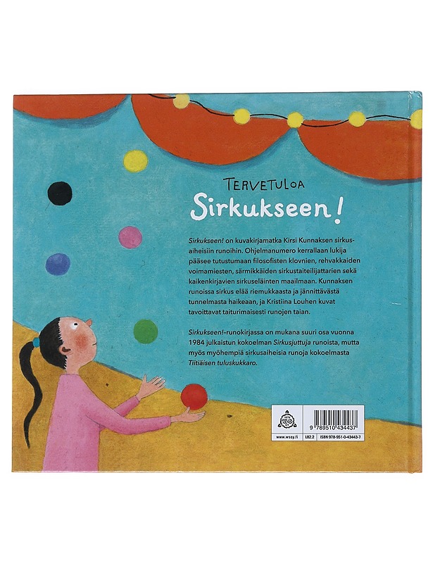 Sirkukseen! - Kunnas, Kirsi - Lastenkirjat - 10105525875 - 1