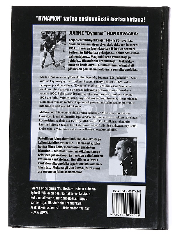 Dynamo - Honkavaara, Aarne - Elämäkerrat ja muistelmat - 10105526029 - 1