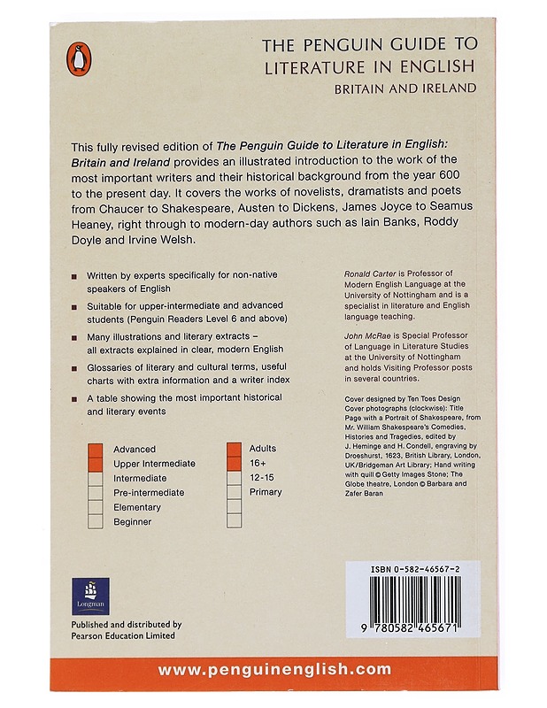 The Penguin Guide To Literature In English - Tietokirjat ja oppaat - 10105526036 - 1