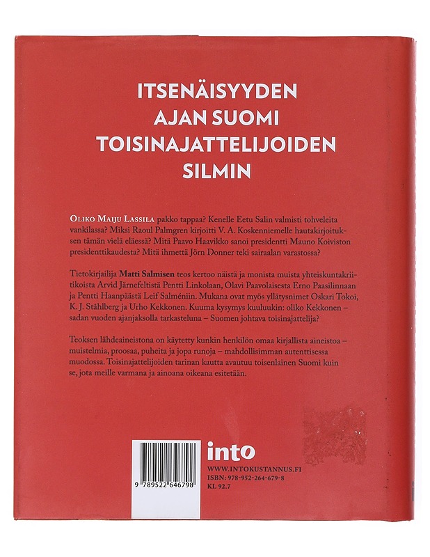 Toisinajattelijoiden Suomi - Salminen, Matti - Tietokirjat ja oppaat - 10105526079 - 1