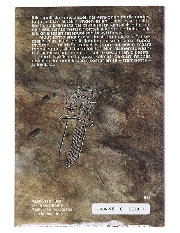 Joku pelkää kirjettäsi : rikosromaani - Harri Nykänen - Romaanit ja novellit - 10105526091 - 1