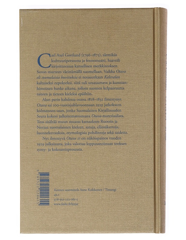 Otava, eli, Suomalaisia huvituksia C. A. Gottlundilta. 3 osa - Gottlund, Carl Axel - Elämäkerrat ja muistelmat - 10105526115 - 1