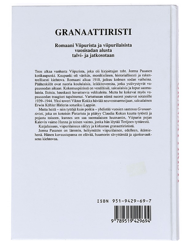 GRANAATTIRISTI  - JORMA PASANEN - Historiakirjat - 10105526122 - 1