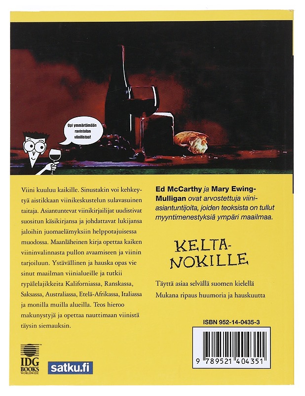 Viinit keltanokille - McCarthy, Ed - Kirja lahjaksi - 10105526129 - 1