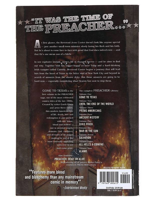 Preacher : Gone to Texas 1 - Ennis, Garth - Sarjakuvat - 10105526176 - 1