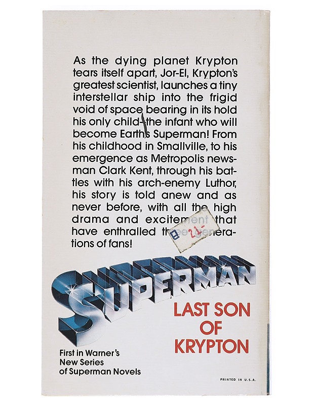 Superman, Last Son of Krypton - Maggin, Elliot S. - Nuorten kirjat - 10105526247 - 1