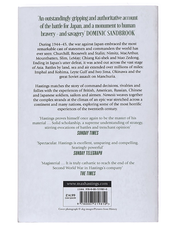 Nemesis - Hastings, Max - Tietokirjat ja oppaat - 10105526283 - 1