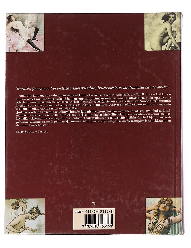 Eros - rakkauden kuvat - Ferrero, Carlo Scipione - Taide- ja kulttuurikirjat - 10105526297 - 1