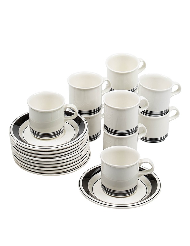 ARABIA Faenza kahvikuppia ja tassi, 10 paria - Designsuosikit - 10105526324 - 0