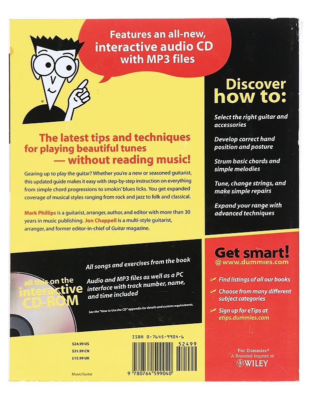 Guitar for dummies - Phillips, Mark - Musiikki- ja elokuvakirjat - 10105526344 - 1