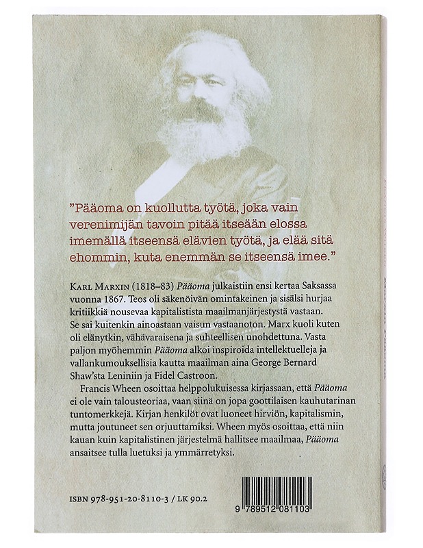 Marxin Pääoma - Wheen, Francis - Tietokirjat - 10105526397 - 1