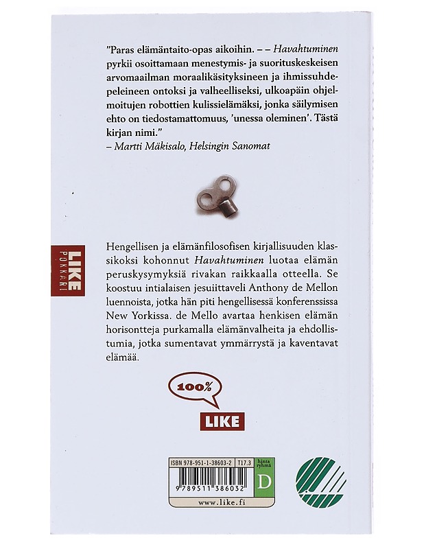 Havahtuminen - De Mello, Anthony - Tietokirjat ja oppaat - 10105526399 - 1