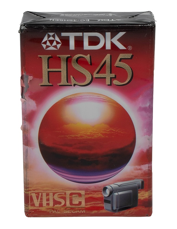 TDK HS45 VHSC PAL SECAM - avaamaton videokasetti pakkaus - Viihde-elektroniikka - 10105526436 - 0