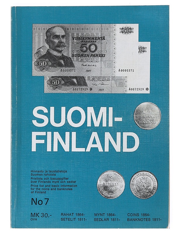 Suomi-Finland: hinnasto ja taustatietoja Suomen rahoista No 7 - Erkki Borg - Tietokirjat ja oppaat - 10105526457 - 0