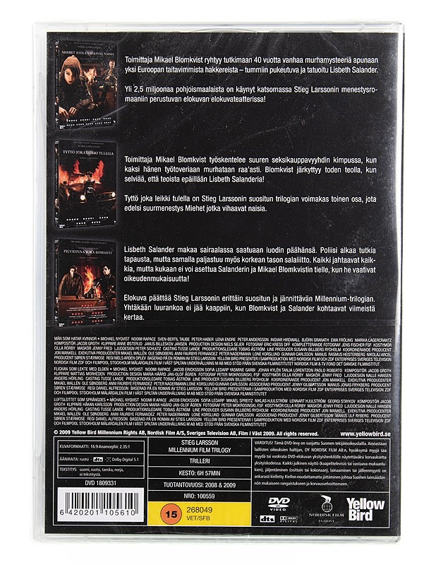 Stieg Larsson: Millenium Trilogia - DVD - DVD-elokuvat - 10105526478 - 1