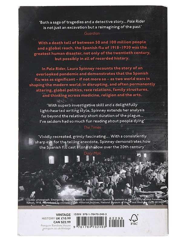 Pale rider - Laura Spinney - Historiakirjat - 10105526472 - 1