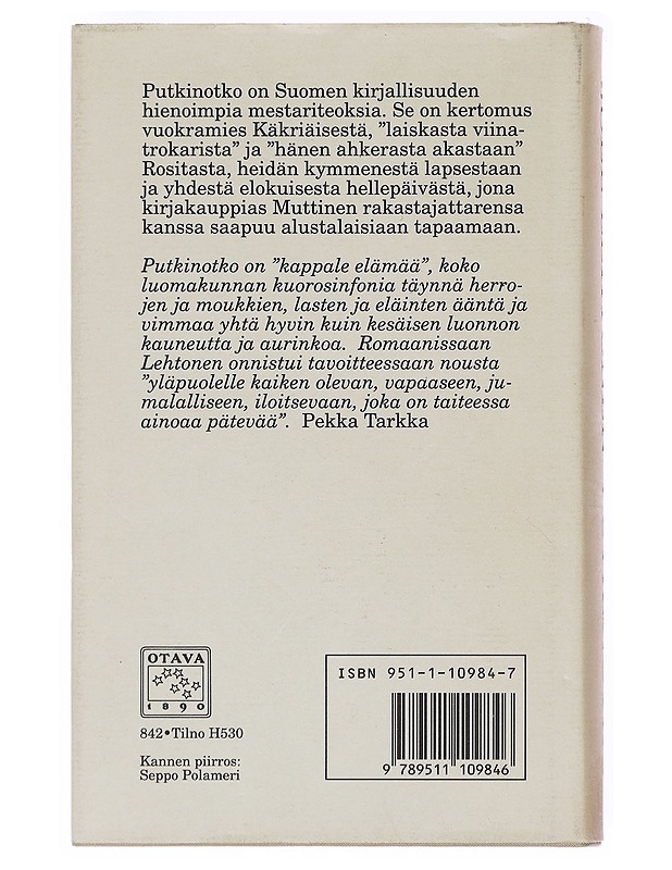 Putkinotko - Joel Lehtonen - Romaanit ja novellit - 10105526495 - 1