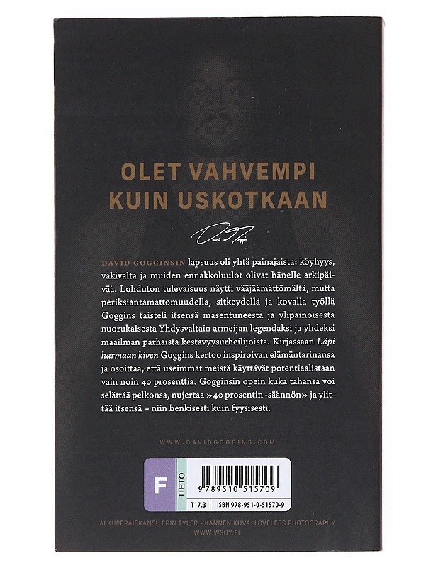 Läpi harmaan kiven - Goggins, David - Elämäkerrat ja muistelmat - 10105526499 - 1