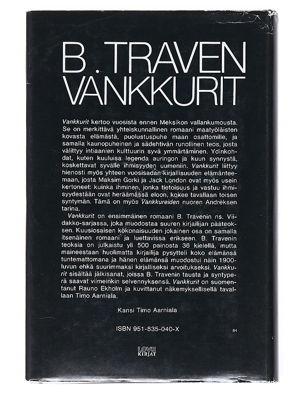 Vankkurit - Traven, B. - Romaanit ja novellit - 10105526528 - 1