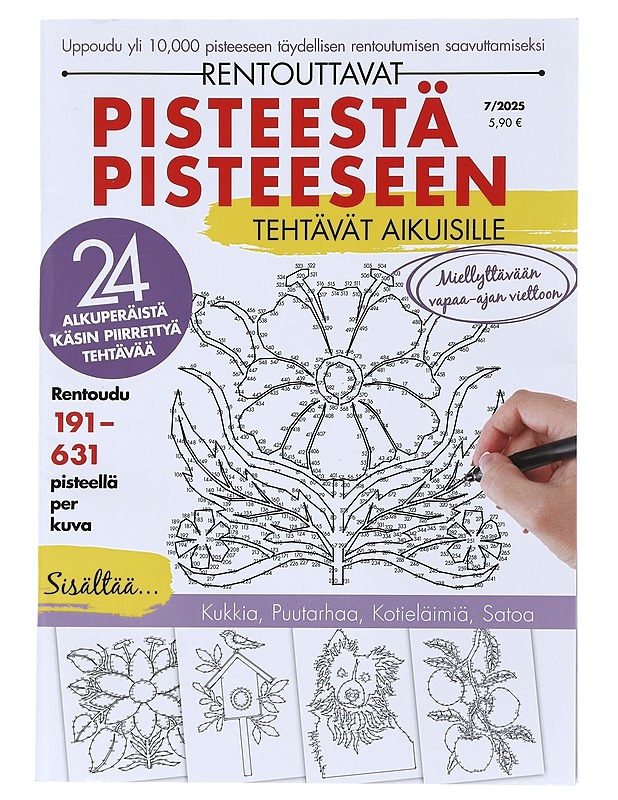 Rentouttavat Pisteestä Pisteeseen Tehtävät Aikuisille : 7/2025 - Kate Mcdonnell - Lastenkirjat - 10105526548 - 0