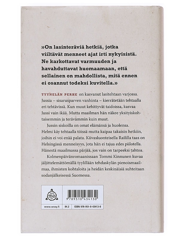 Pintti : kolmenpäivänromaani - Tommi Kinnunen - Romaanit ja novellit - 10105526545 - 1