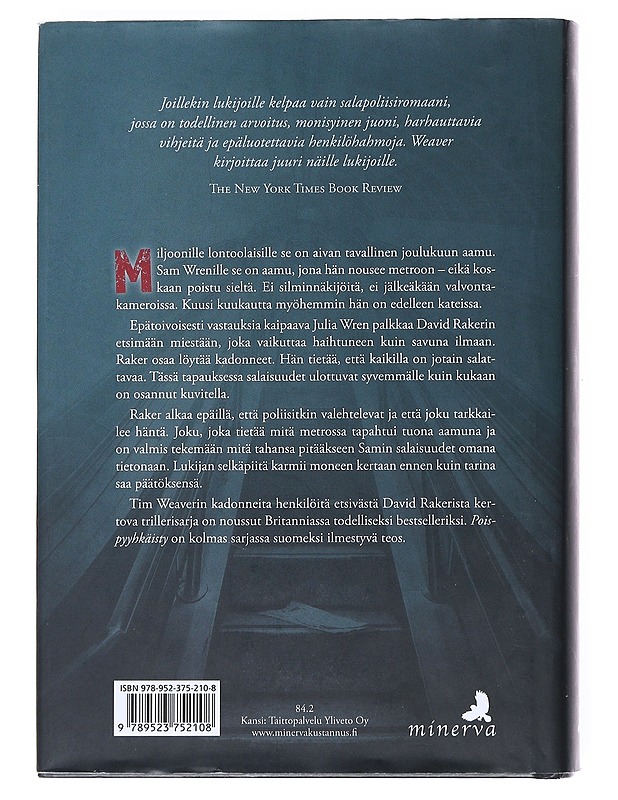 Poispyyhkäisty - Weaver, Tim - Jännitys ja dekkarit - 10105526572 - 1