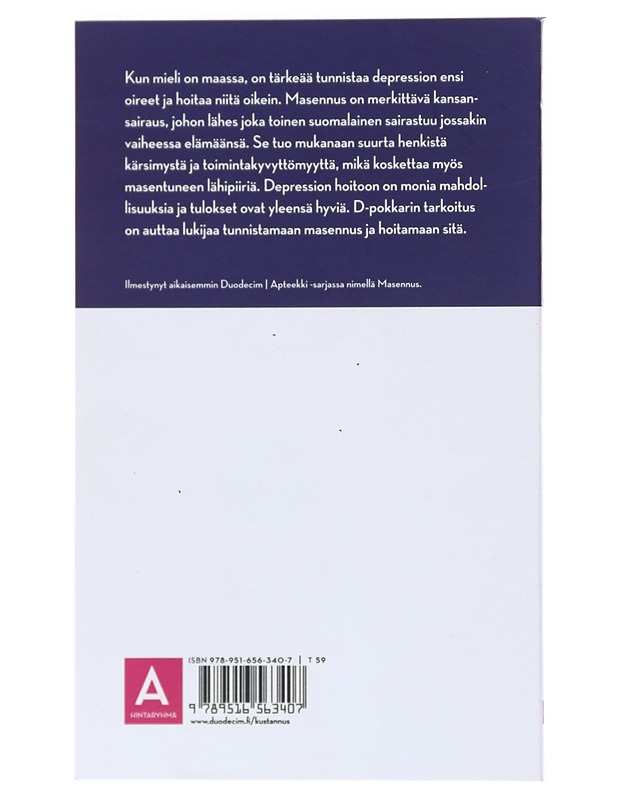 Debis : masennuksen eri muodot - Luhtasaari, Sinikka - Tietokirjat ja oppaat - 10105526591 - 1