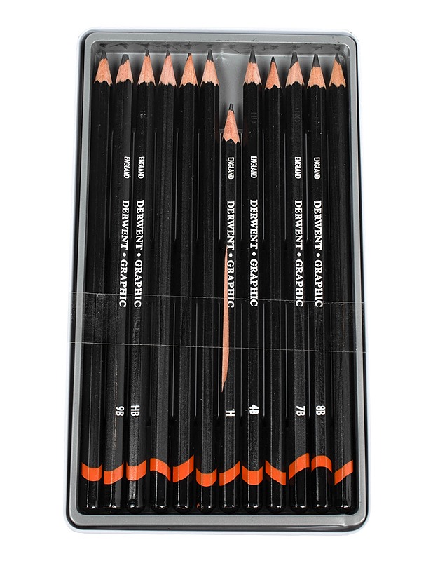 DERWENT pehmeät grafiittikynäsetti, 12 kpl - Askartelu - 10105526617 - 1