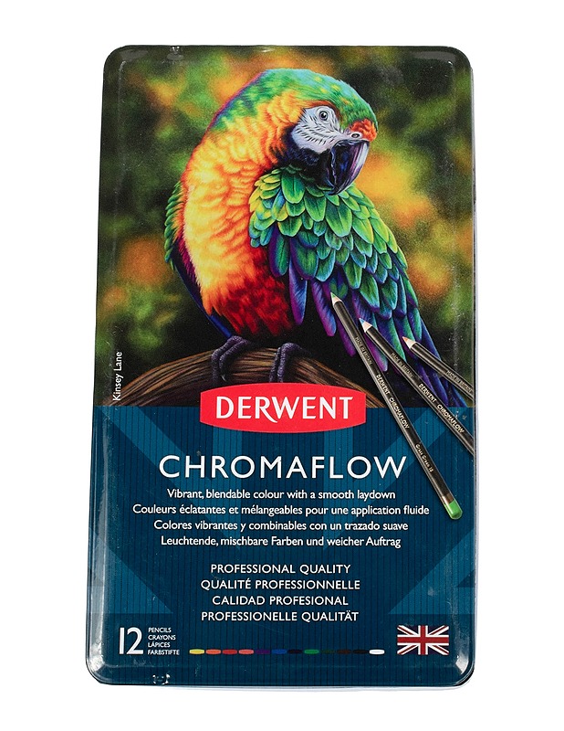 DERWENT Cromaflow värikynäsarja, 12 kpl - Askartelu - 10105526621 - 0