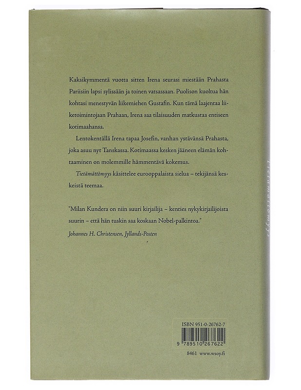 Tietämättömyys - Kundera, Milan - Romaanit ja novellit - 10105526624 - 1