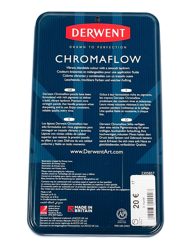 DERWENT Chromalow värikynät, 24 kpl - Askartelu - 10105526628 - 2