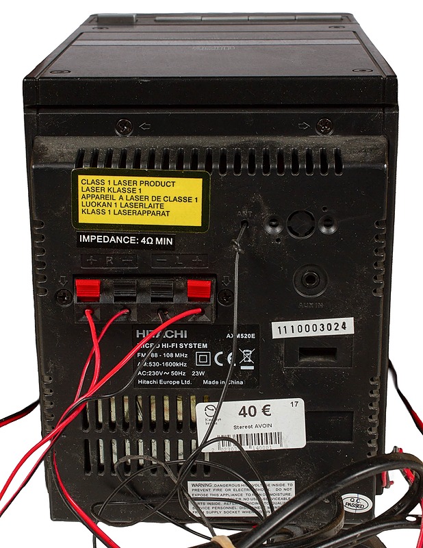 HITACHI AXM520E -stereot Sony-kaiuttimilla  - Audio - 10105526643 - 3