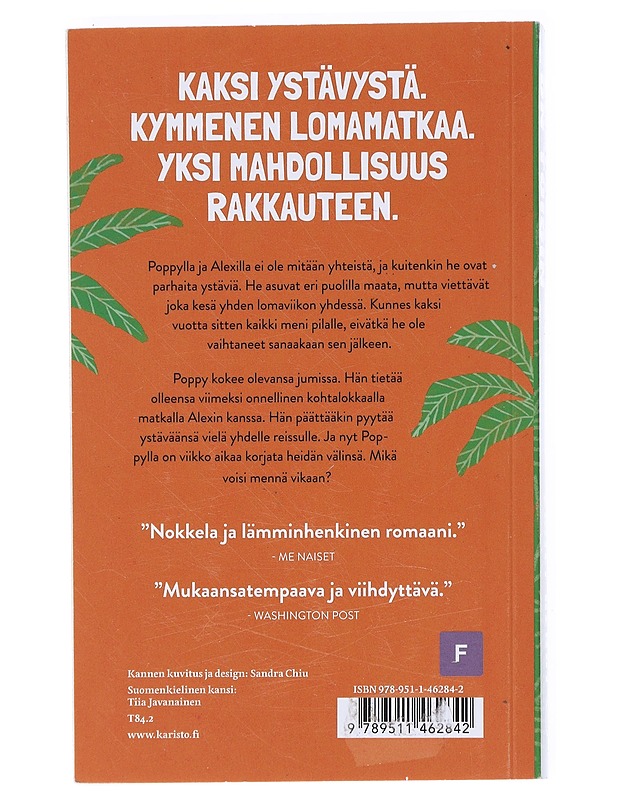 Lomalla kaikki on toisin - Henry, Emily - Romaanit ja novellit - 10105526664 - 1