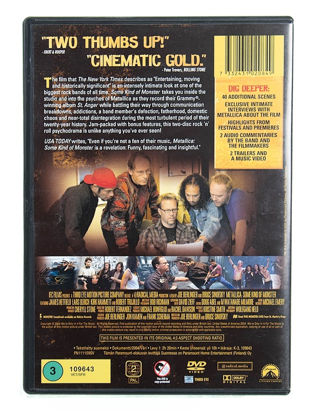 Metallica: Some Kind Of Monster - DVD - DVD-elokuvat - 10105526678 - 1