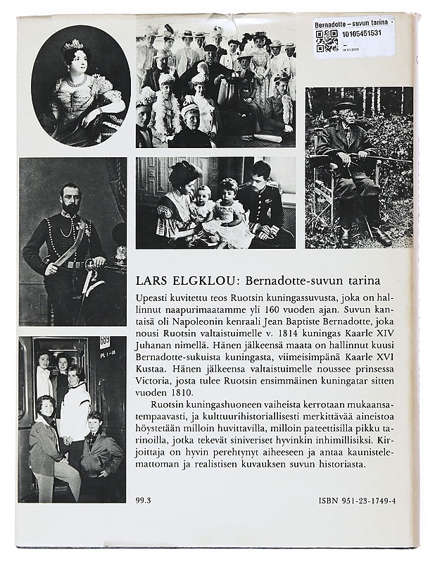 Bernadotte-suvun tarina - Elgklou, Lars - Elämäkerrat ja muistelmat - 10105526680 - 1