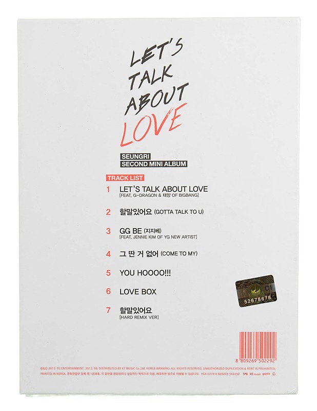 Seungri - Let's Talk About Love - CD - CD-levyt - 10105526690 - 1