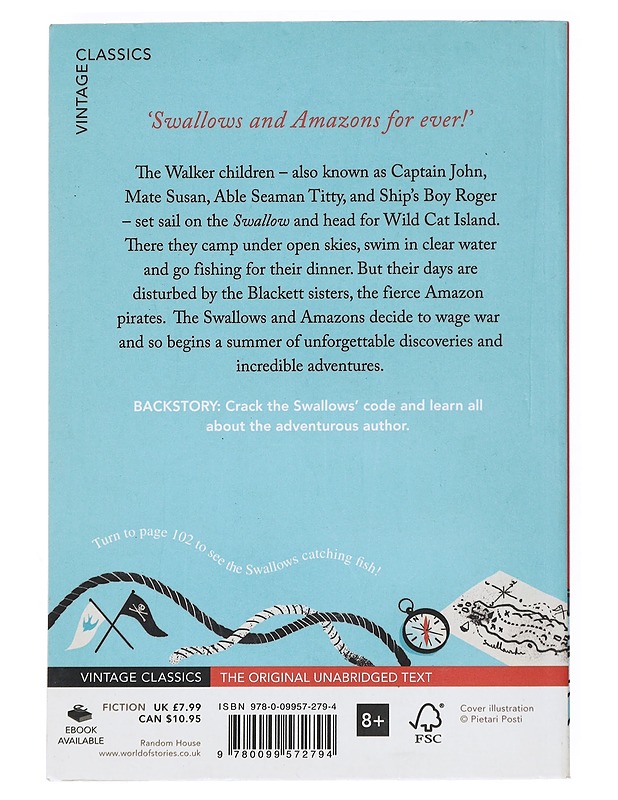 Swallows and Amazons - Ransome, Arthur - Lastenkirjat - 10105526741 - 1